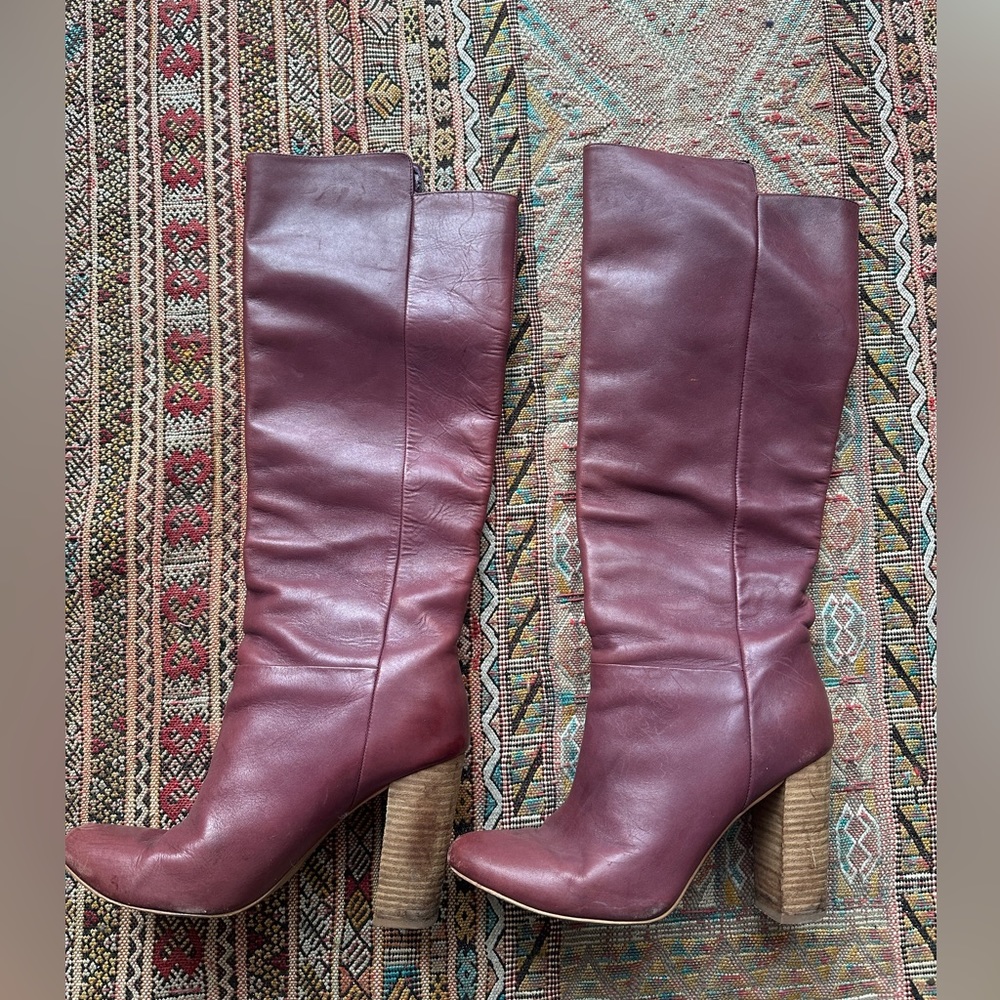 Leather boots